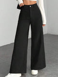 Casual loose straight wide-leg pants