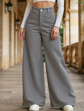 Casual loose straight wide-leg pants