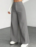 Casual loose straight wide-leg pants