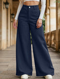 Casual loose straight wide-leg pants