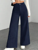 Casual loose straight wide-leg pants