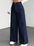 Casual loose straight wide-leg pants