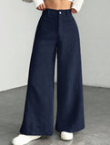 Casual loose straight wide-leg pants
