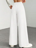 Casual loose straight wide-leg pants