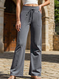 Wide-leg casual flowy sports yoga pants