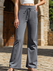 Wide-leg casual flowy sports yoga pants