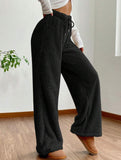 Casual loose-fitting warm casual pants