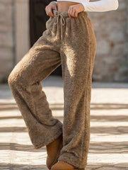 Casual loose-fitting warm casual pants
