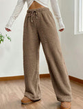 Casual loose-fitting warm casual pants