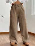 Casual loose-fitting warm casual pants