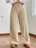 Casual loose-fitting warm casual pants