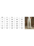 Versatile straight-leg floor-length suit pants