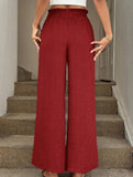 High-waisted, loose-fitting casual pants for women