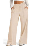 Women's casual elastic waist wide-leg pants_CWBLP01452