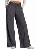 Women's casual elastic waist wide-leg pants_CWBLP01452