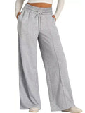 Women's casual elastic waist wide-leg pants_CWBLP01452
