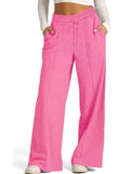 Women's casual elastic waist wide-leg pants_CWBLP01452