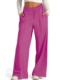 Women's casual elastic waist wide-leg pants_CWBLP01452