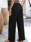 Color Block Straight Leg Office Pants_CWBLP01478