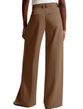 High Waist Straight Leg Wide Pants_CWBLP01495