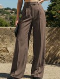 High Waist Straight Leg Wide Pants_CWBLP01495