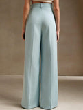 High Waist Wide Leg Straight Pants_CWBLP01498