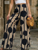Boho Print High Waist Wide Leg Pants_CWBLP01507
