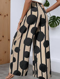 Boho Print High Waist Wide Leg Pants_CWBLP01507