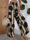 Boho Print High Waist Wide Leg Pants_CWBLP01507