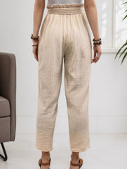 Tie Waist Straight Leg Casual Pants_CWBLP01509
