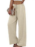 Versatile Elastic Waist Wide-Leg Pants for Women_CWBLP01528