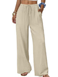 Versatile Elastic Waist Wide-Leg Pants for Women_CWBLP01528
