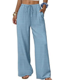 Versatile Elastic Waist Wide-Leg Pants for Women_CWBLP01528