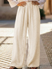 Tencel Ramie Balloon Pants Wide Leg Trousers_CWBLP01529