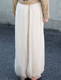 Tencel Ramie Balloon Pants Wide Leg Trousers_CWBLP01529