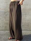 Tencel Ramie Balloon Pants Wide Leg Trousers_CWBLP01529