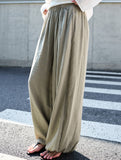 Tencel Ramie Balloon Pants Wide Leg Trousers_CWBLP01529