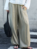 Tencel Ramie Balloon Pants Wide Leg Trousers_CWBLP01529