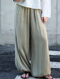 Tencel Ramie Balloon Pants Wide Leg Trousers_CWBLP01529