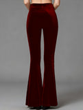 High Waist Slight Flare Office Pants_CWBLP01537
