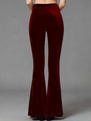 High Waist Slight Flare Office Pants_CWBLP01537