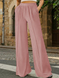 Loose Wide Leg Yoga Lounge Pants_CWBLP01544