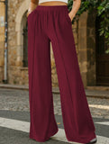 Loose Wide Leg Yoga Lounge Pants_CWBLP01544