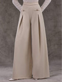 High Waist Wide Leg Office Straight Pants_CWBLP01553
