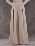 High Waist Wide Leg Office Straight Pants_CWBLP01553