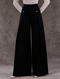 High Waist Wide Leg Office Straight Pants_CWBLP01553