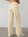 Solid High Waist Wide Leg Work Pants_CWBLP01554