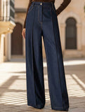 High Waist Loose Straight Denim Pants_CWBLP01557