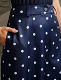 Vintage Polka Dot High Waist Wide Pants