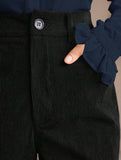 Corduroy High Waist Slim Flare Pants